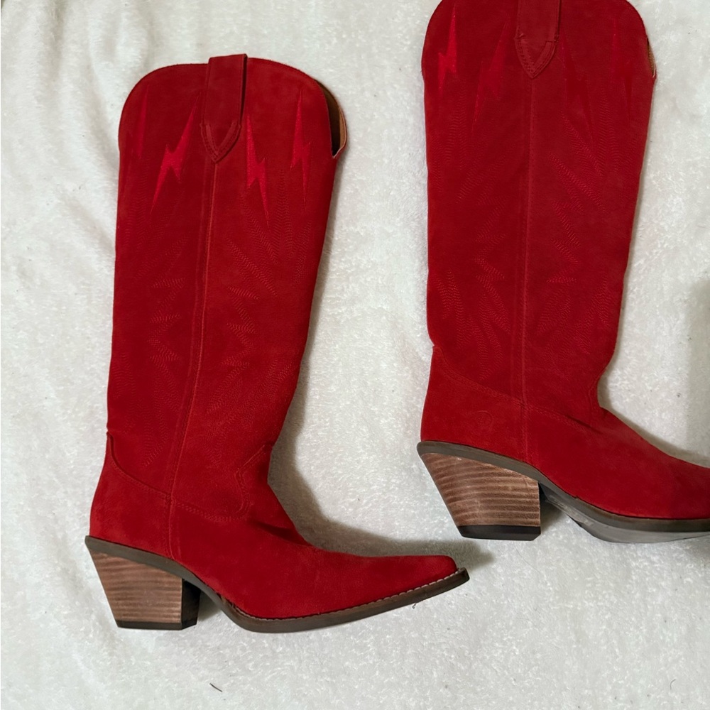 Dingo Red Heeled Boots Classic Western Style
